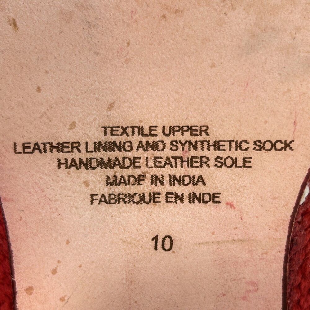 Jeffrey Campbell Marrakesh Ankle Boots Knit Southwestern Aztec Red White Shoe 10 - Picture 7 of 9